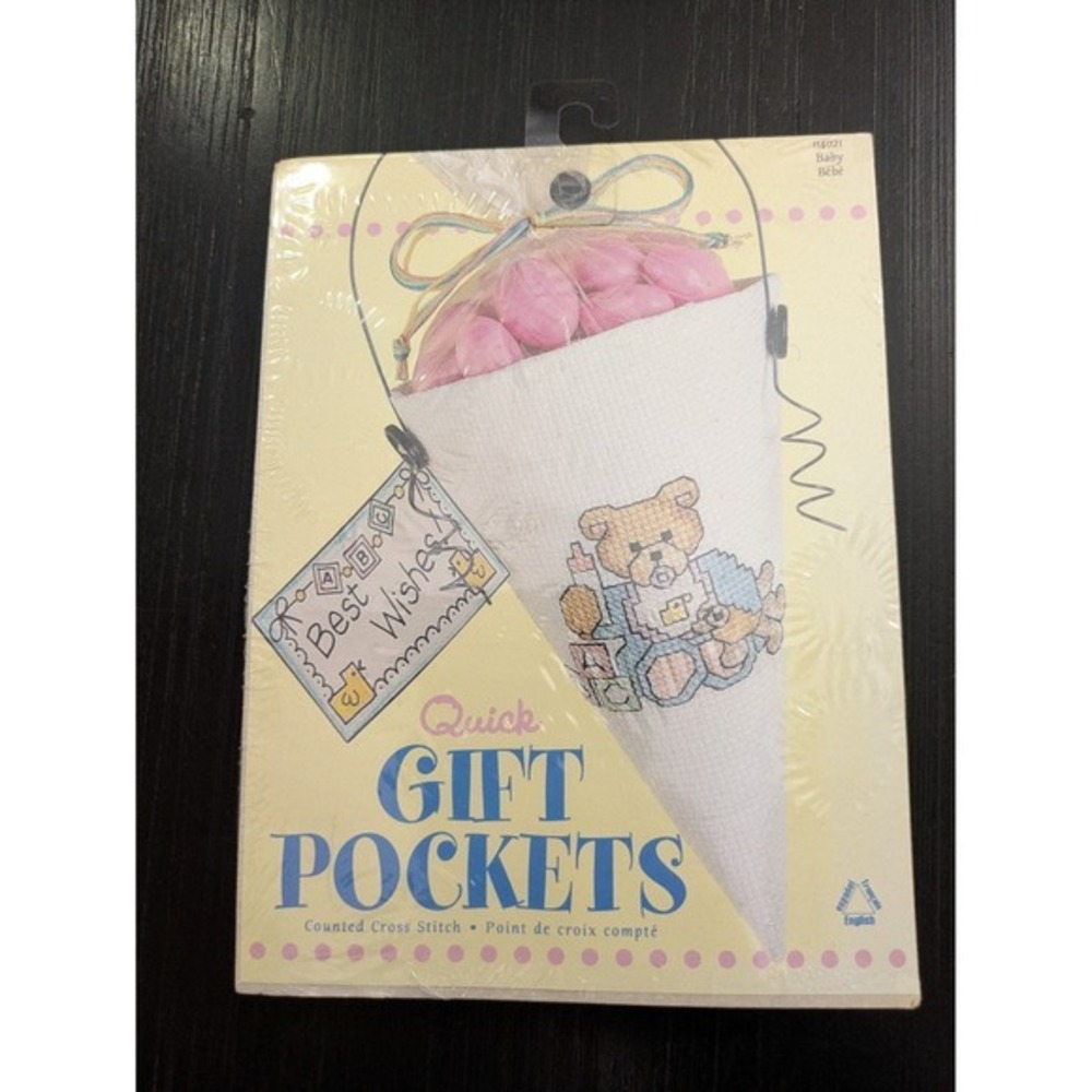 Counted Cross Stitch Quick Gift Pockets Lot of 3 NEW - Picture 4 of 8